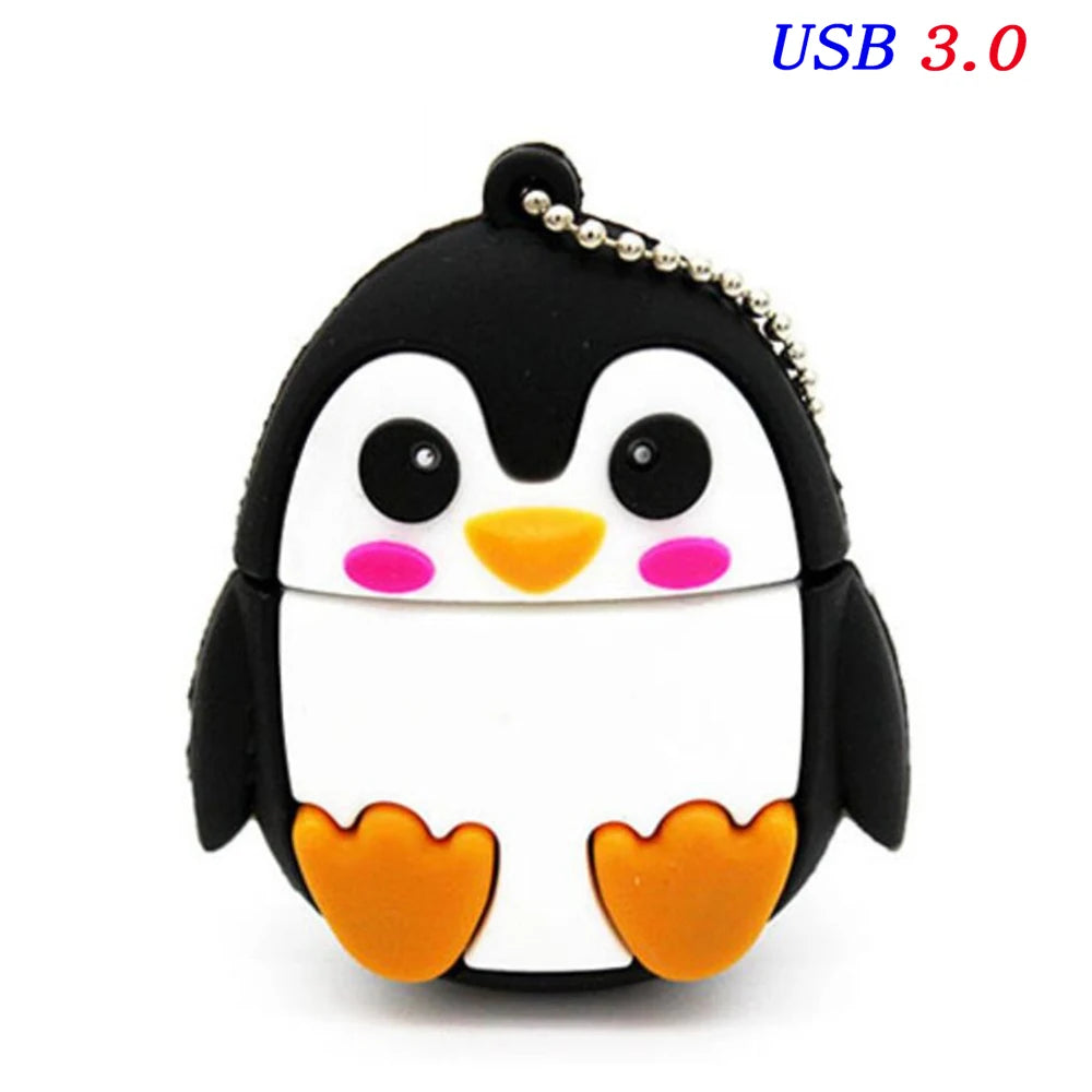 JASTER Cute Cartoon USB Flash Drive 8GB–64GB | Cat & Fox USB Flash Drive PRIMED Red 32 GB