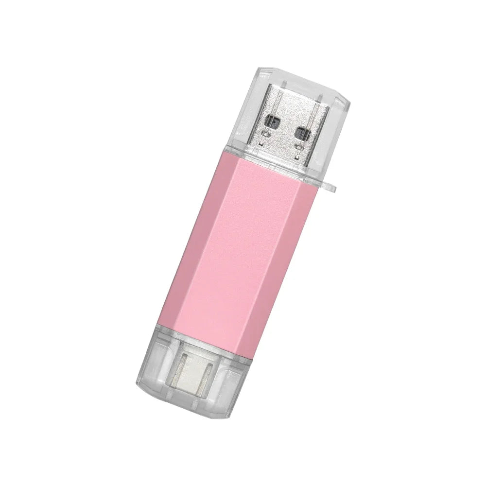 Type-C OTG USB Flash Drive 2-in-1 | 16GB to 128GB Pen Drive USB Flash Drive PRIMED 4GB rose-gold