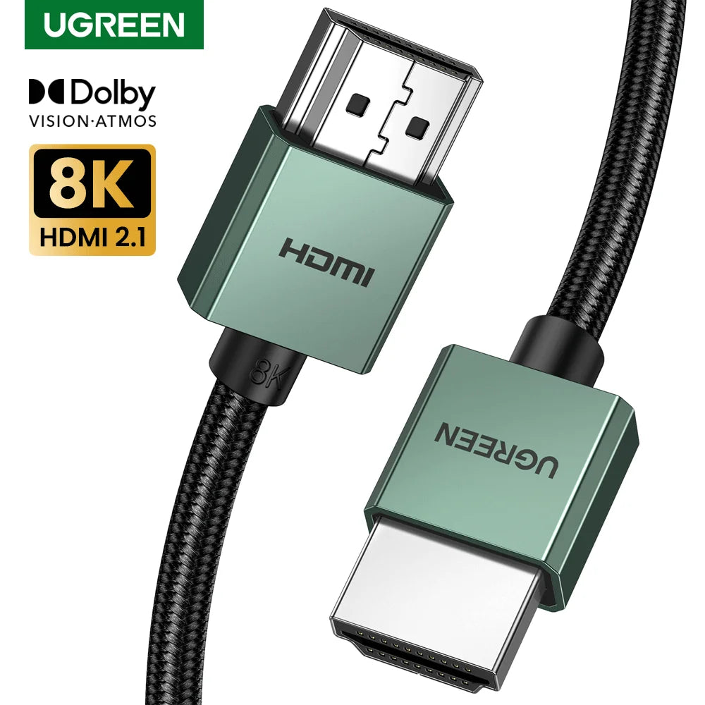 UGREEN HDMI 2.1 Cable 8K/60Hz – HD155 TV Monitor Cord HDMI Video Cable PRIMED