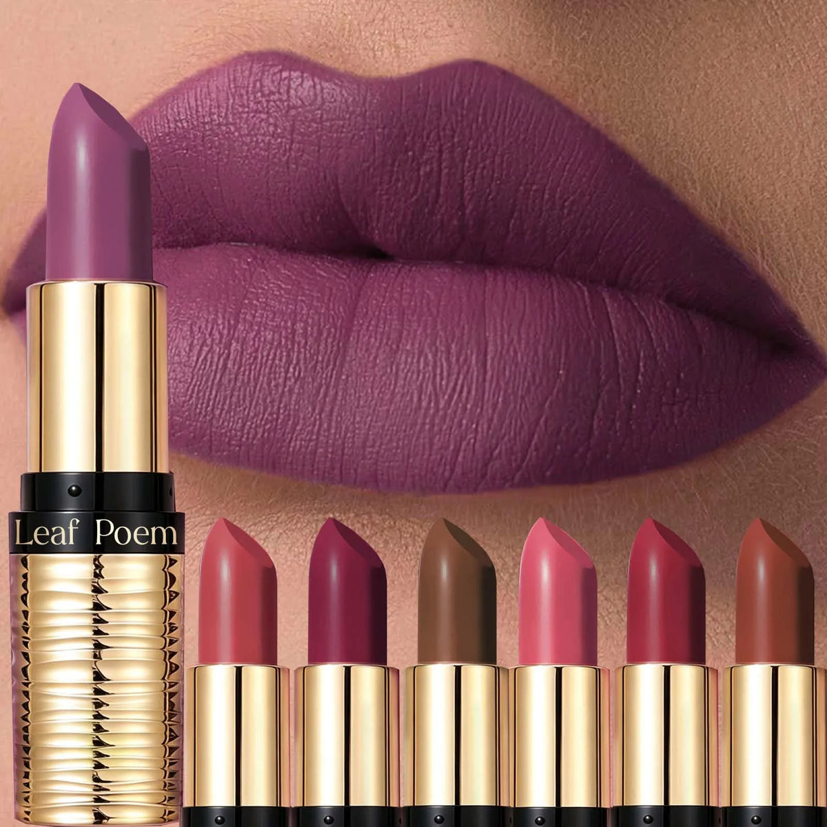 ZYXUAQIR Nude Matte Lipstick – Waterproof Velvet Long-Lasting