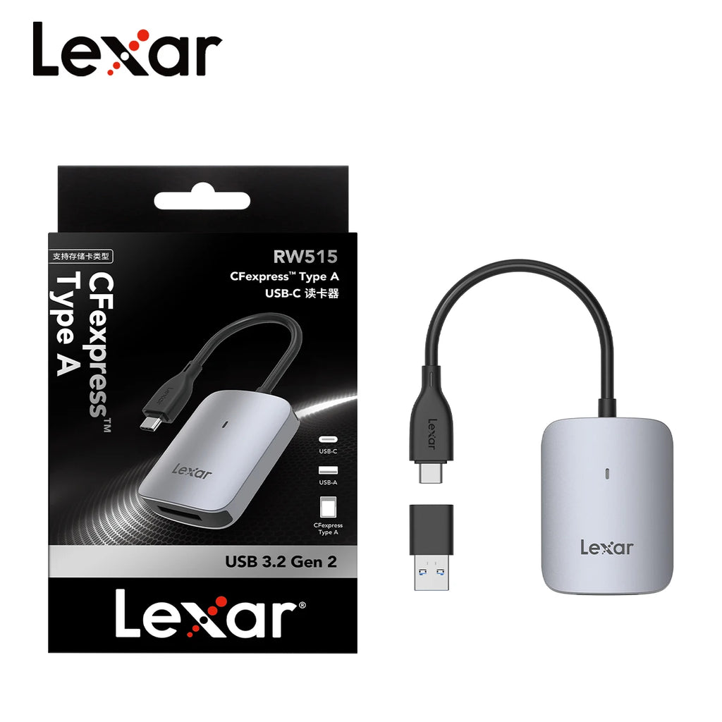 Lexar CFexpress Card Reader Type-B & Type-A USB 3.2 Gen 2 Memory Card Reader PRIMED