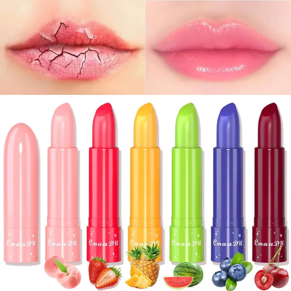 CmaaDu 6-Color Waterproof Tinted Lip Balm Lipstick – Moisturizing Tinted Lip Balm PRIMED