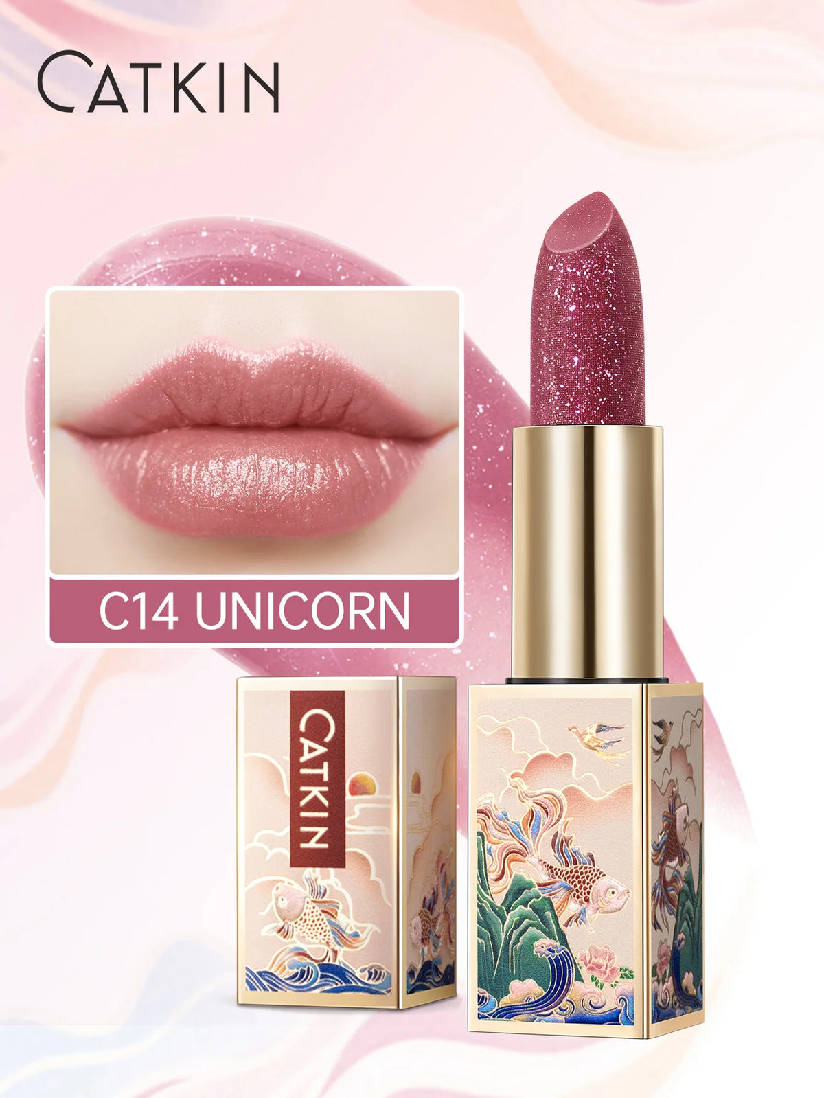 CATKIN Colored Lip Balm – Moisturizing & pH-Activated Glow Colored Lip Balm PRIMED C14 Unicorn