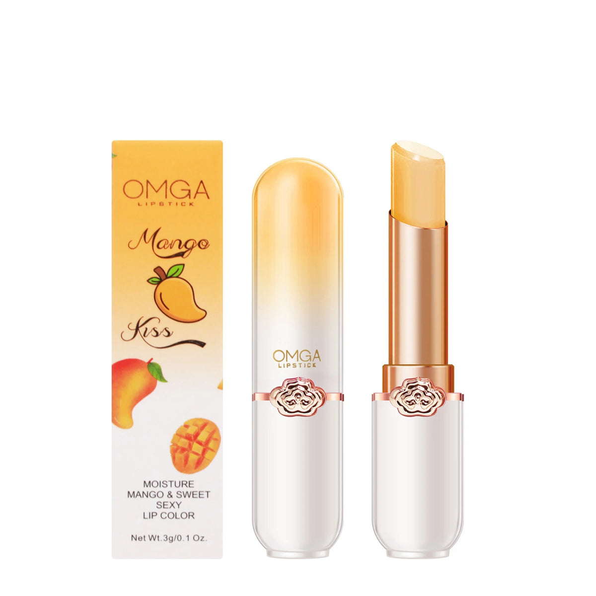 Crystal Color-Changing Lip Balm – Aloe & Strawberry, 3g Color-Changing Lip Balm PRIMED Mango
