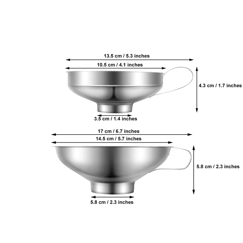 Stainless Steel Wide Mouth Canning Funnel for Mason Jars