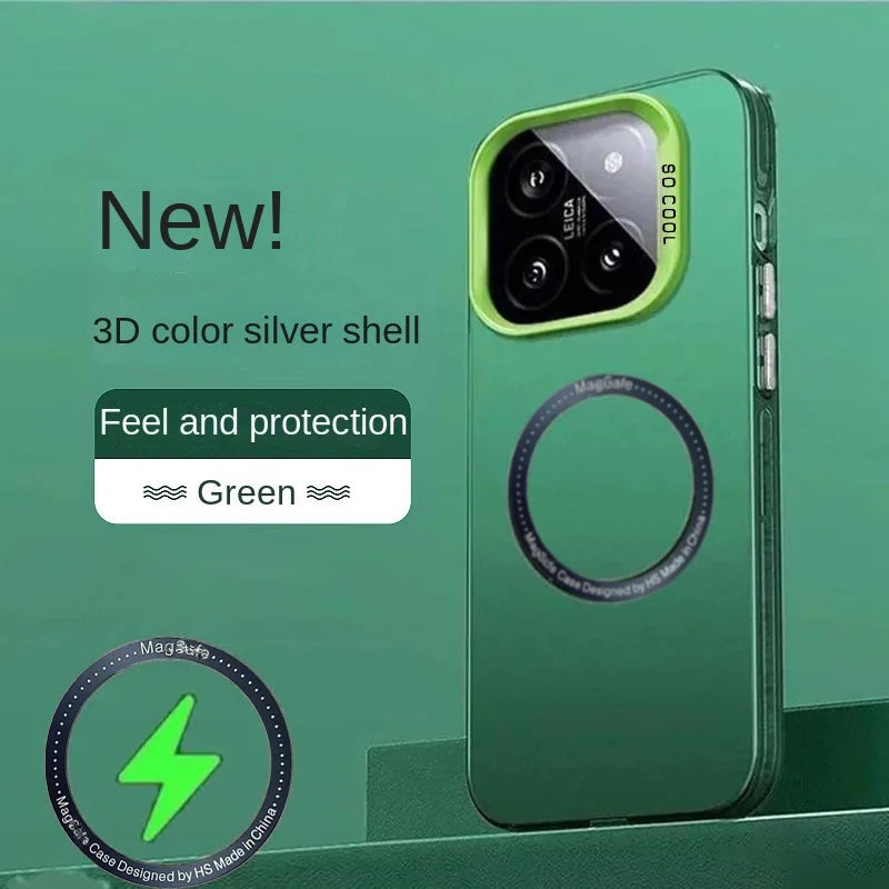 Xiaomi 15T 14T 13T Pro MagSafe Matte Shockproof Phone Case