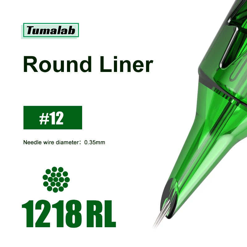 TUMAlab Cartridge Tattoo Needles 20Pcs – Liners & Shaders