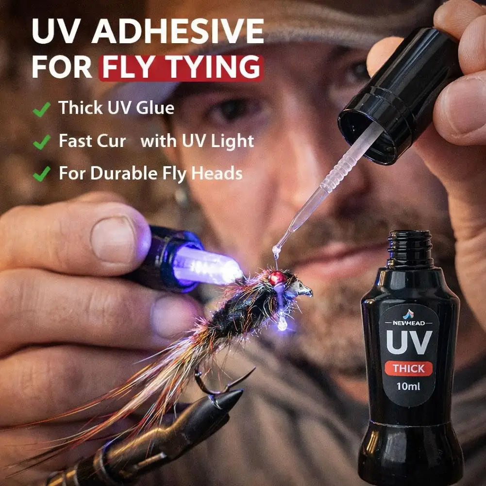 UV Resin Glue for Fly Tying – Clear Medium Viscosity 10ml
