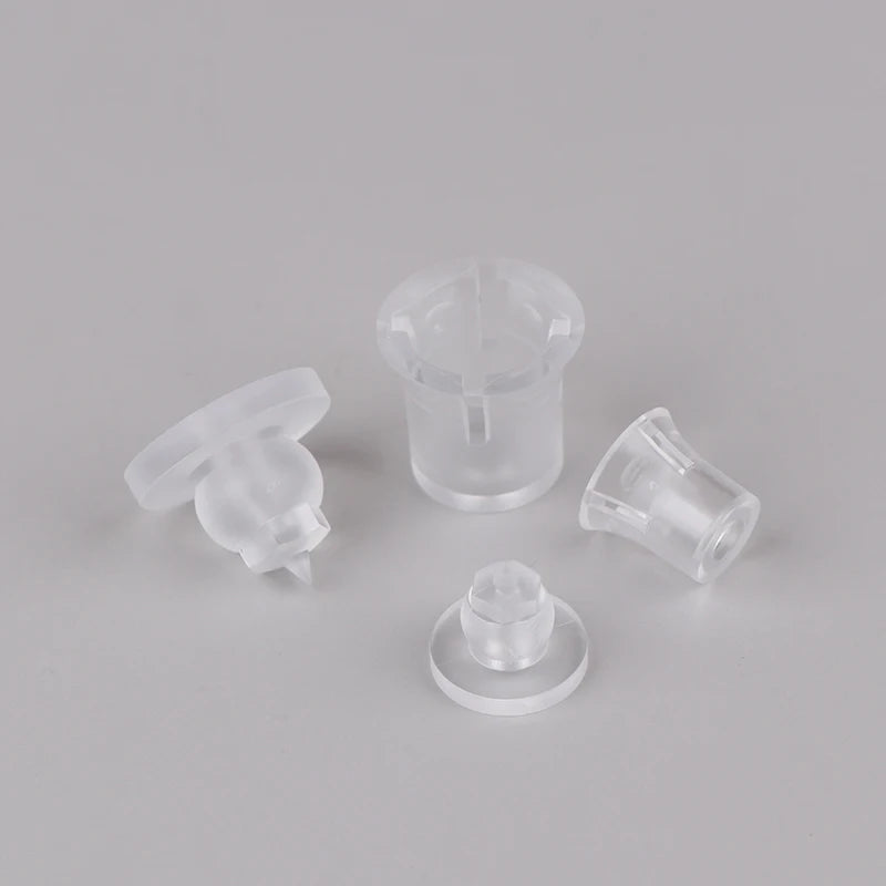 10 PCS Transparent Advertising Nail Brackets – Invisible PC Screws Advertising Nail Brackets PRIMED