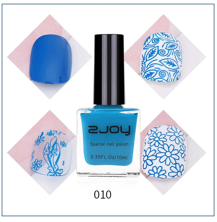 UV LED Stamping Gel Nail Polish 10ml | Vivid Nail Art Lacquer