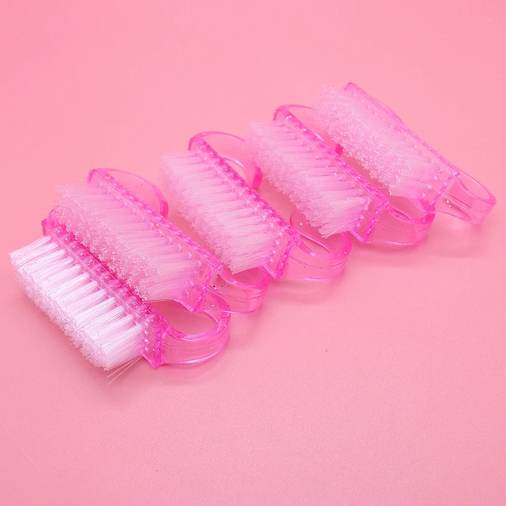 U-Shaped Mini Nail Cleaning Brush – Soft Bristle Manicure Tool