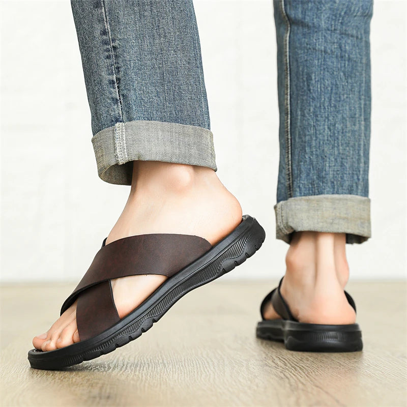 LETCOMFIT Men's Summer Clogs – Lightweight Non-Slip Slides Men's Slip-On Clogs PRIMED