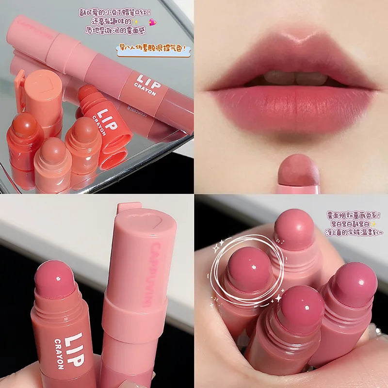 Cappuvini 4-in-1 Matte Lipstick Pencil Kit – 4 Colors Set Matte Lip Pencil Set PRIMED