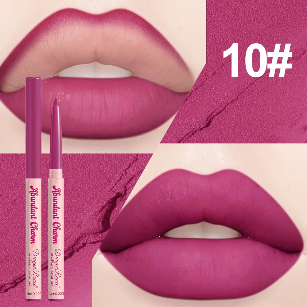 Rose Pink Matte Lip Liner Pencil – Waterproof, Long-Lasting Lip Liner Pencil PRIMED 10