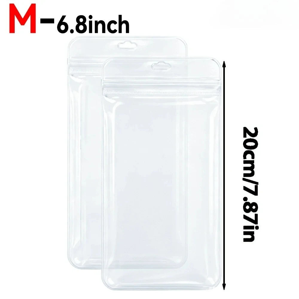 Waterproof Phone Pouch – Universal Clear Underwater Bag Waterproof Phone Pouch PRIMED M-6.8Inch 6PCS