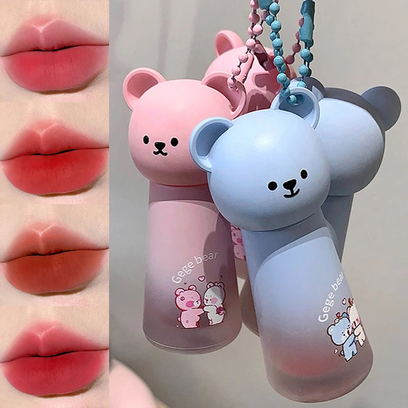 Gege Bear Matte Lip Gloss – Waterproof Long-Lasting Lip Tint Matte Lip Gloss PRIMED