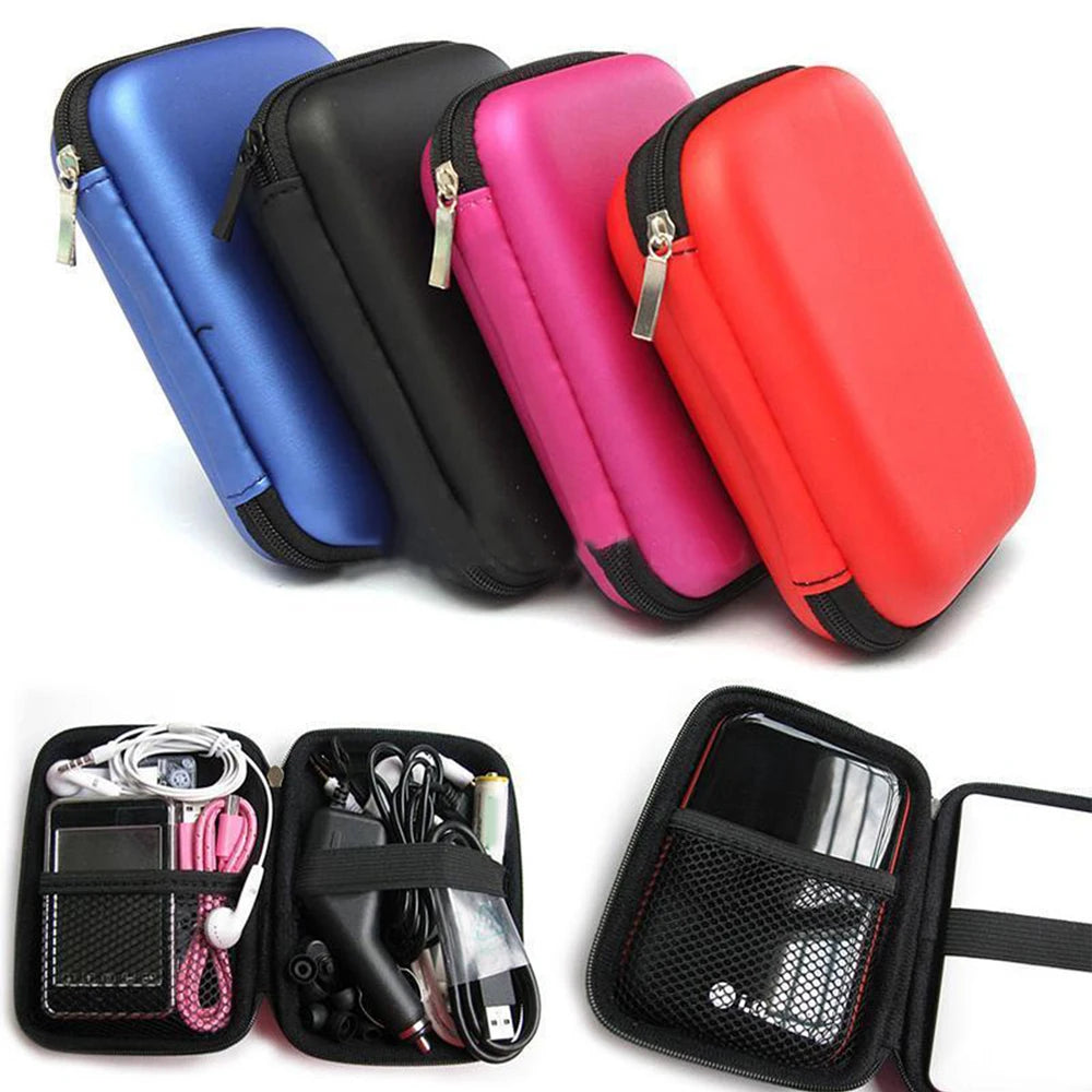 EVA 2.5" HDD Portable Zipper Case – Hard Drive Storage Pouch Hard Drive Case PRIMED