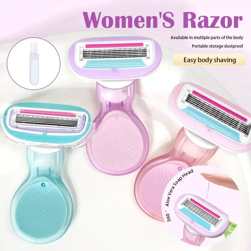 Women's Travel Razor Set – Face, Leg & Body Shaving Kit