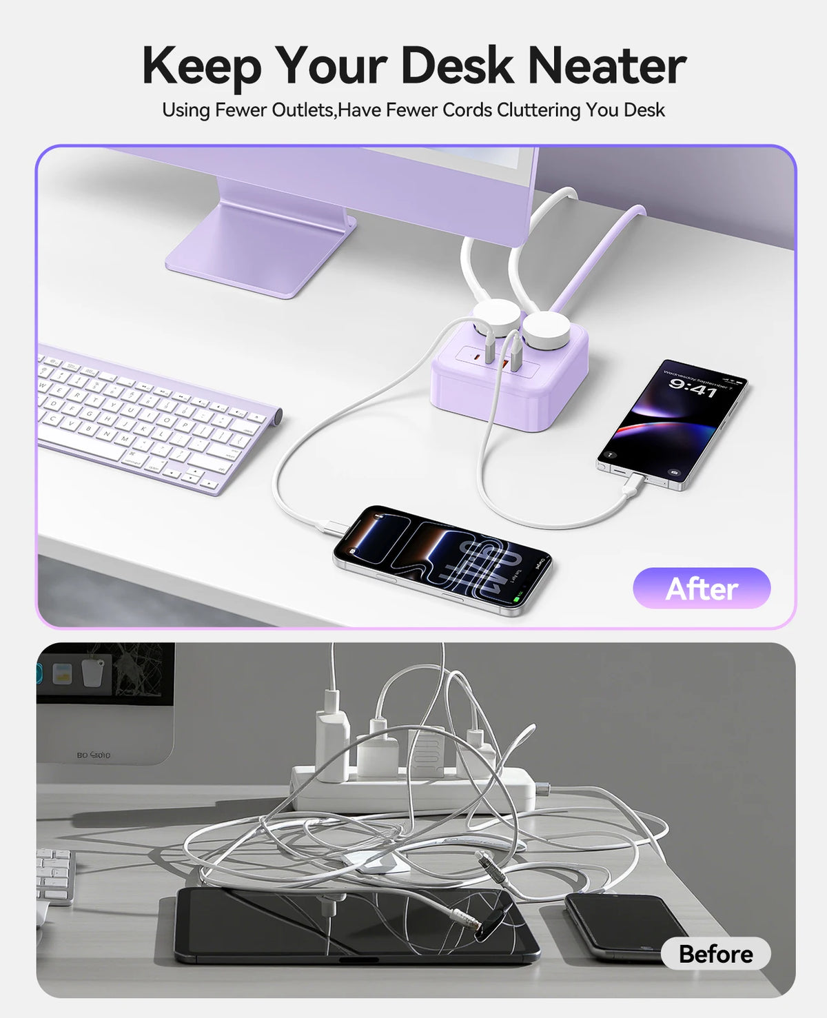 ORICO Desktop Power Strip PD20W USB-C USB-A EU Plug Charging Station Desktop Power Strip PRIMED