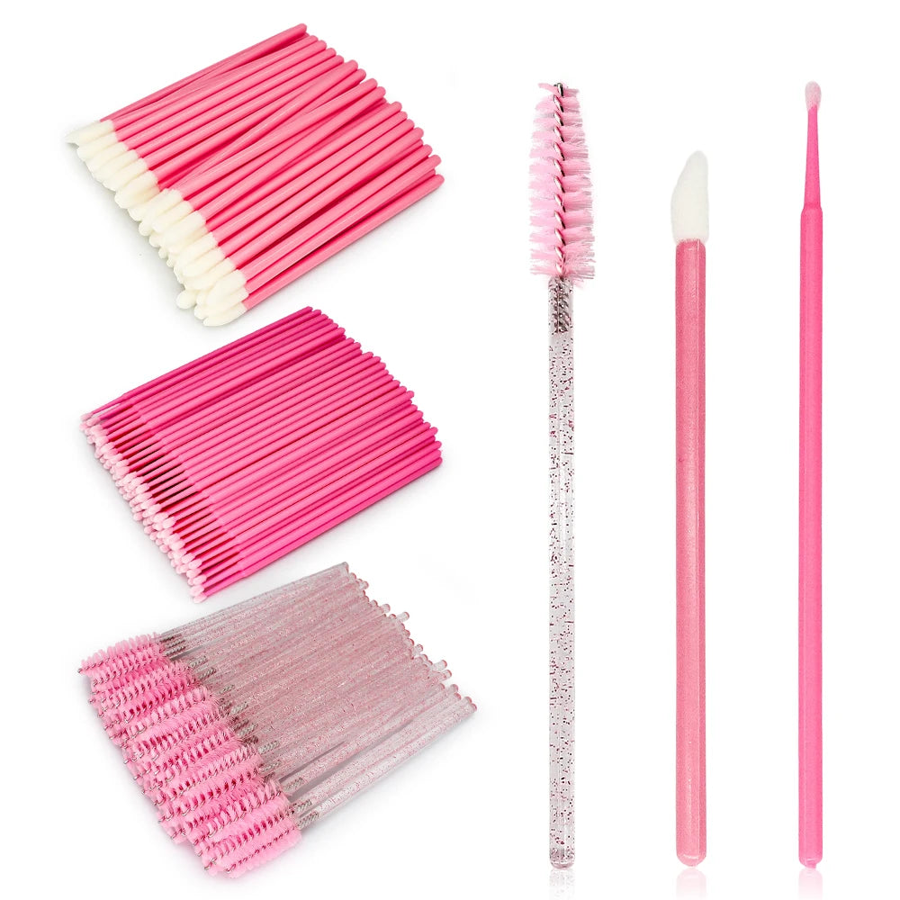 200Pcs Eyelash Extension Kit – Brushes & Microbrush Set Eyelash Extension Kit PRIMED