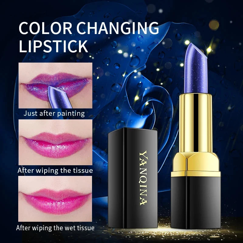 YANQINA Blue Rose Color-Changing Lipstick | Hydrating Waterproof