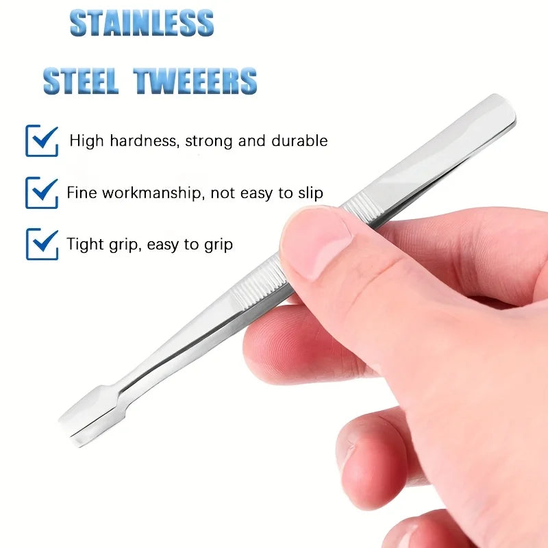 Stamp Tweezers Flat Wide Tip – Philately, Coins & Photos Tool