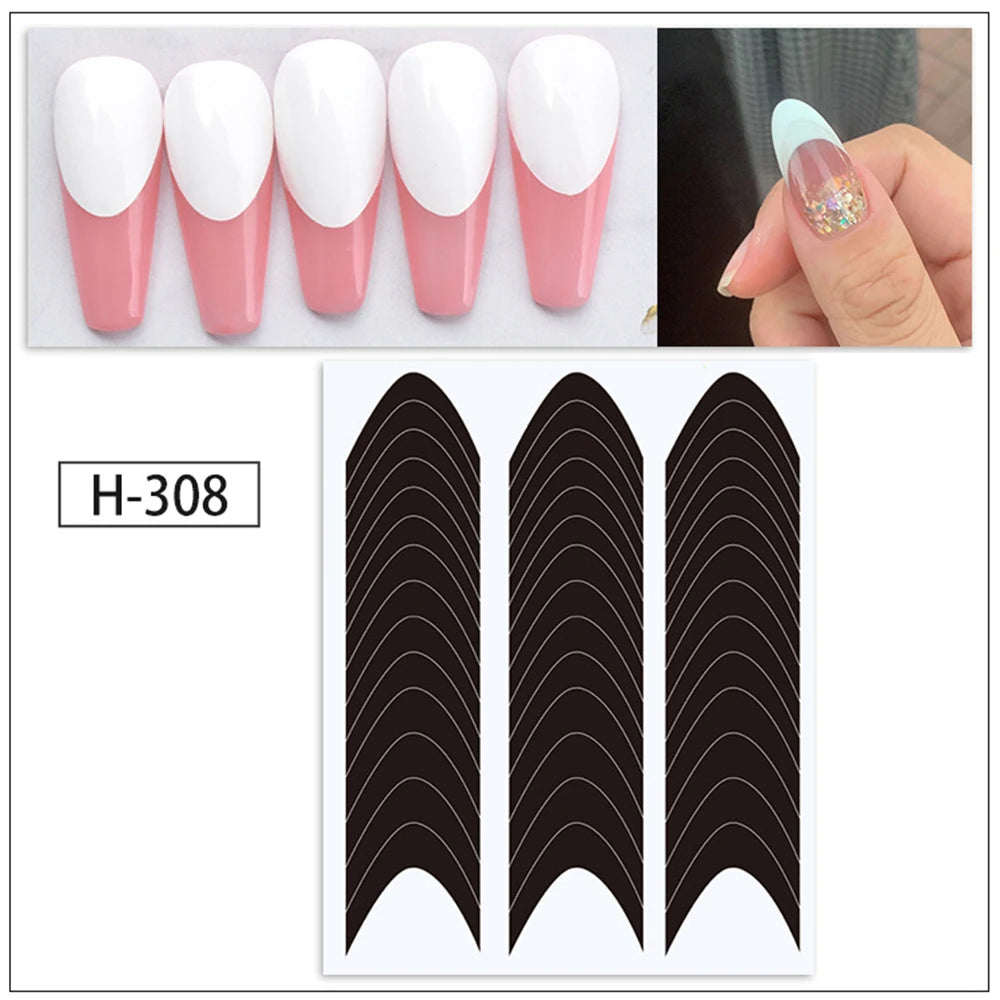 Nail Art Stencils & French Manicure Spray Templates