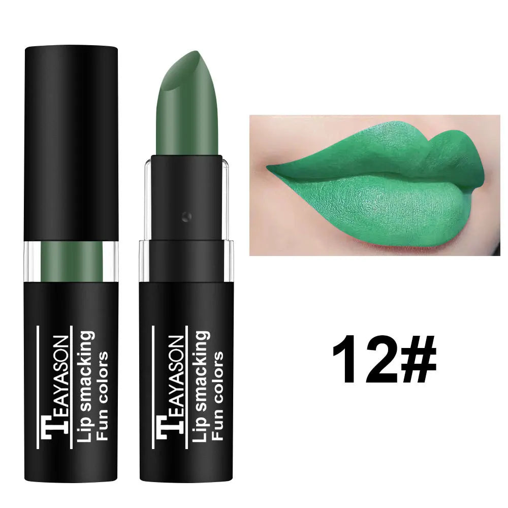 TEAYASON Matte Lipstick 12 Colors Waterproof Long-Lasting Lip Stain