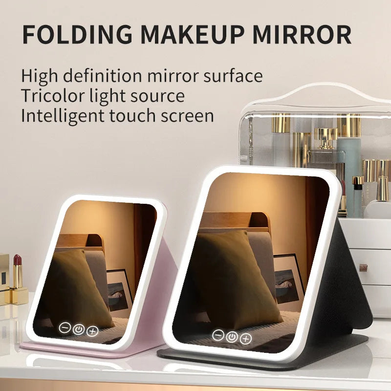 Portable LED Vanity Mirror – 3-Color Light & 360° Adjustable LED Vanity Mirror PRIMED