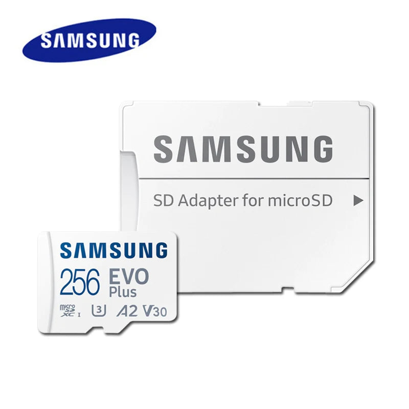 Samsung EVO Plus MicroSD 64GB–512GB U3 V30 A2 4K UHD Card MicroSD Memory Card PRIMED