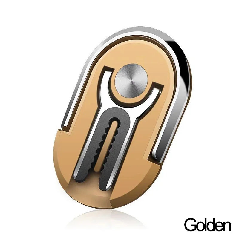 Universal Foldable Finger Ring Phone Holder & Car Vent Stand Phone Ring Holder PRIMED Golden