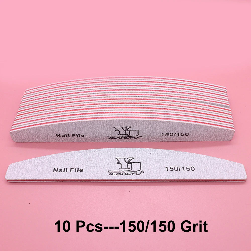 Professional Nail Buffer Files 80–240 Grit | 5/10 Pcs Set