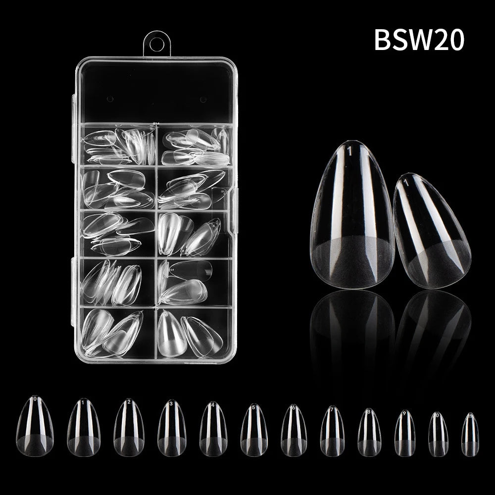 120pc French Press-On Nail Tips | Full Cover Acrylic Set