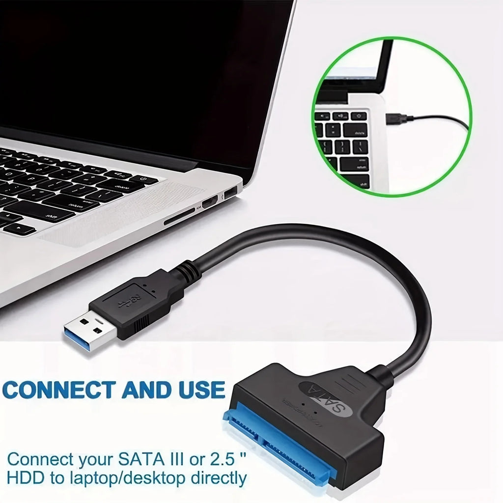 SATA to USB 3.0 Adapter Cable | 2.5" HDD & SSD Converter SATA USB Adapter PRIMED