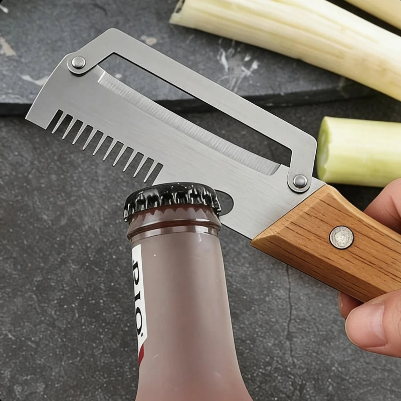 Wooden Handle Vegetable Peeler – Sharp Stainless Steel Blade