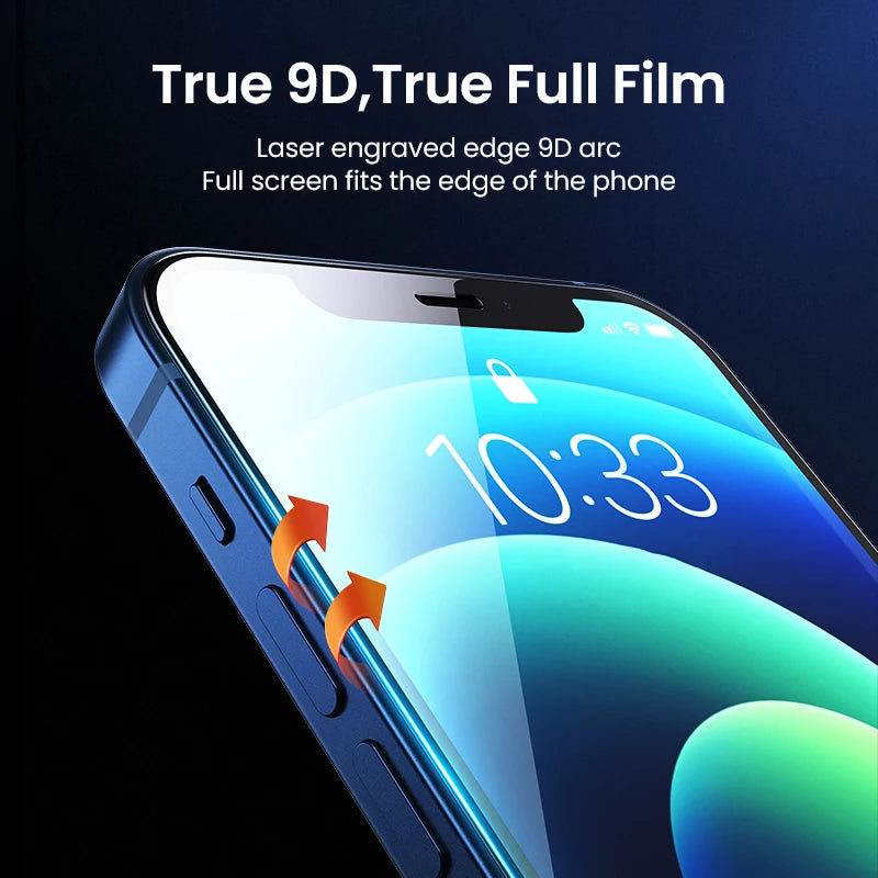 UGREEN 9D iPhone Screen Protector – 9H Tempered Glass Full Cover Tempered Glass Screen Protector PRIMED
