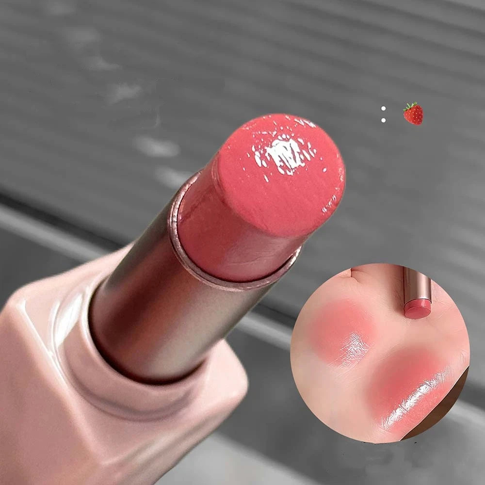 Rose Mirror Jelly Lipstick – Nude Moisturizing Lip Tint & Gloss