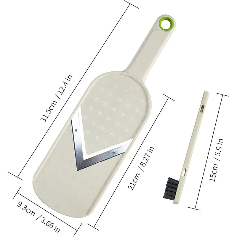 Handheld Mandoline Cabbage Slicer – Stainless Steel | LMETJMA Mandoline Vegetable Slicer PRIMED