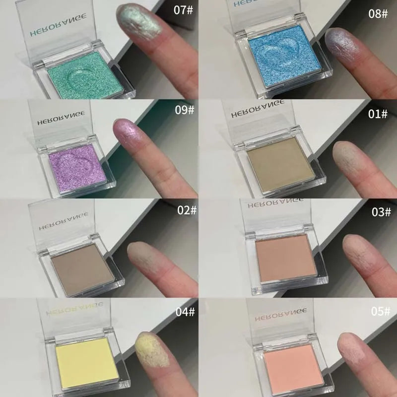HERORANGE Waterproof Matte Glitter Eyeshadow Cream | 8 Colors Eyeshadow Cream PRIMED