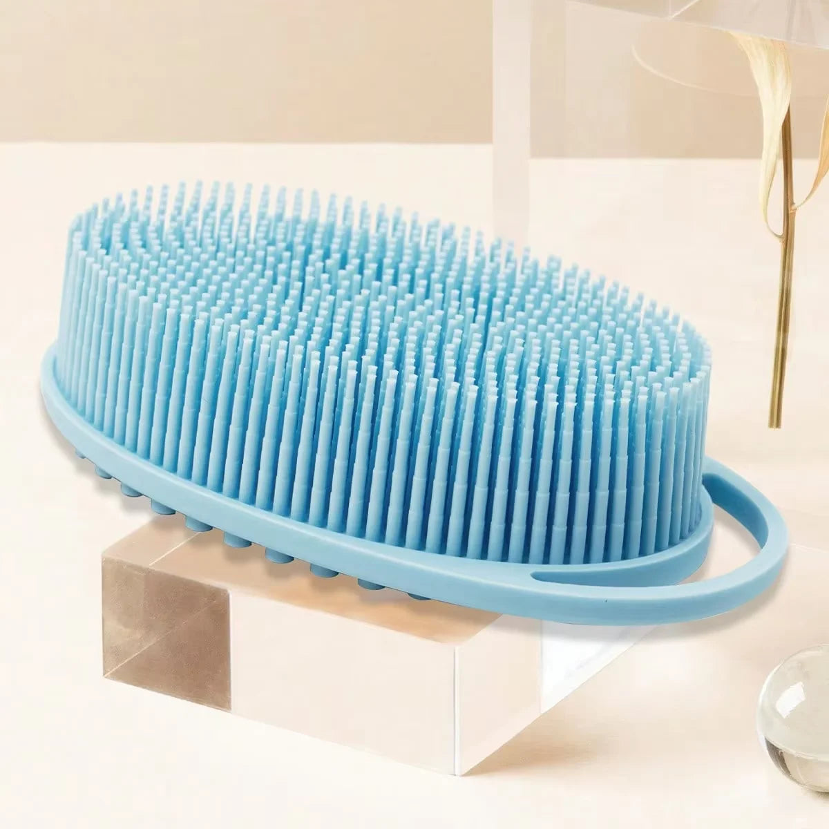 Silicone Shower Brush – Body Scrub & Scalp Massager Shower Scrub Brush PRIMED