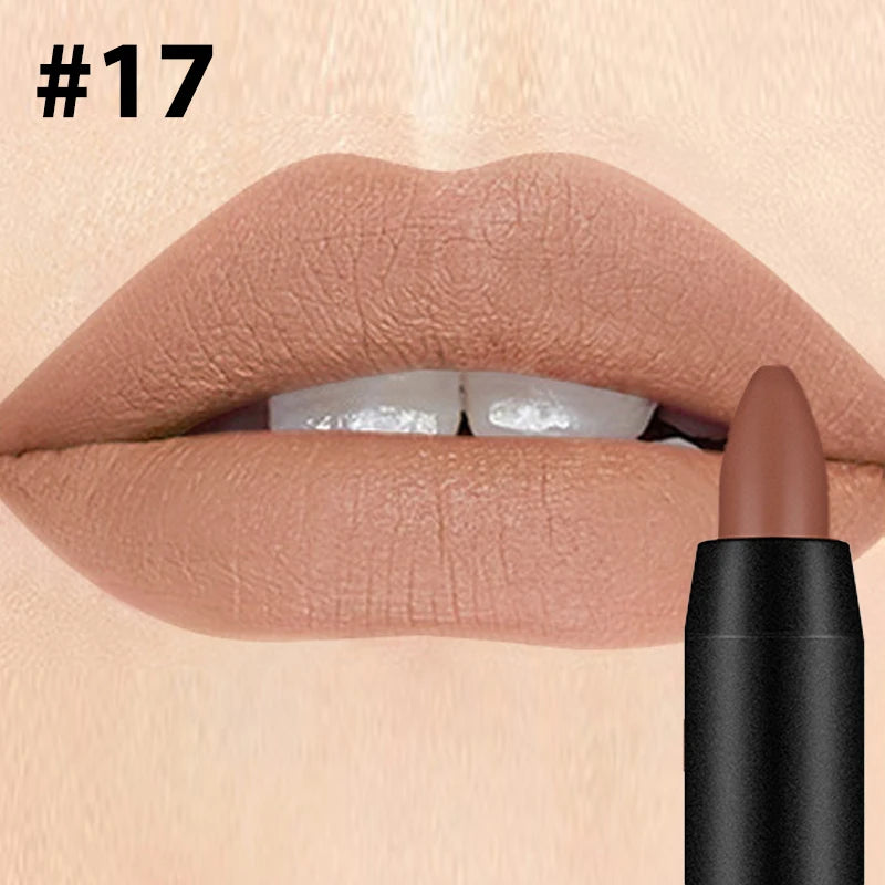 Velvet Matte Lipstick – 19 Shades, Long-Wear & Moisturizing