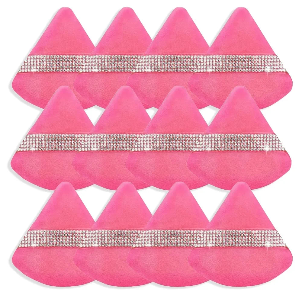 Triangle Crystal Velvet Setting Powder Puff – Diamond Ribbon