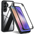 360° Full Cover Samsung Galaxy A Series Case – Clear Slim Phone Case PRIMED For Galaxy A36 black