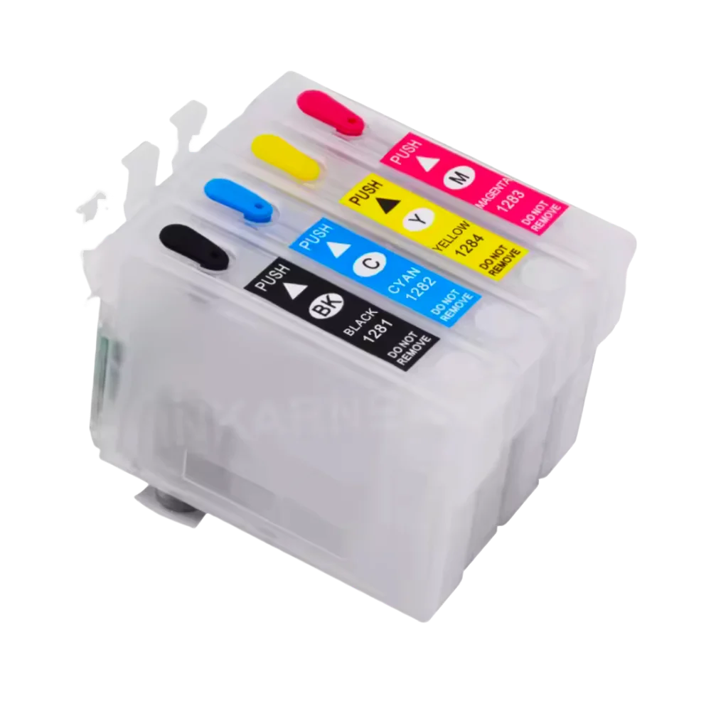 T1291–T1294 Refillable Ink Cartridges for Epson Series 129 Refillable Ink Cartridge PRIMED