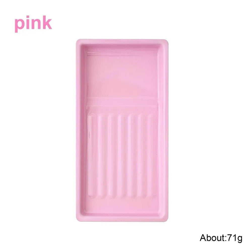 Stainless Steel Nail Art & Cosmetic Tool Tray 20×10cm Nail Art Tray PRIMED Pink