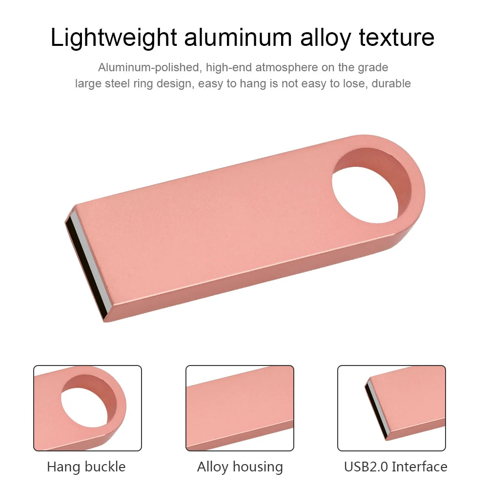 Metal USB Flash Drive Custom Logo | 4GB 8GB 16GB 32GB Gift USB Flash Drive PRIMED
