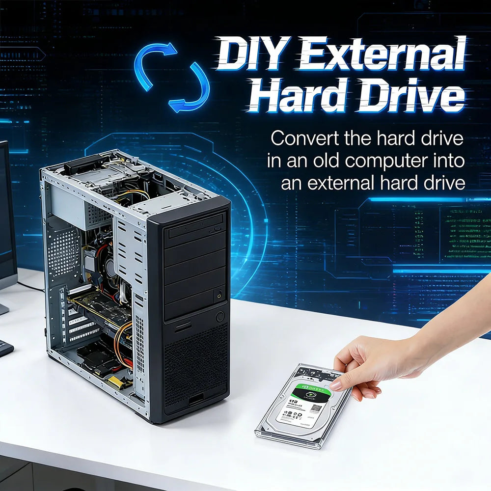 2.5" SATA to USB 3.0 Hard Drive Enclosure – 5Gbps, Up to 4TB Hard Drive Enclosure PRIMED
