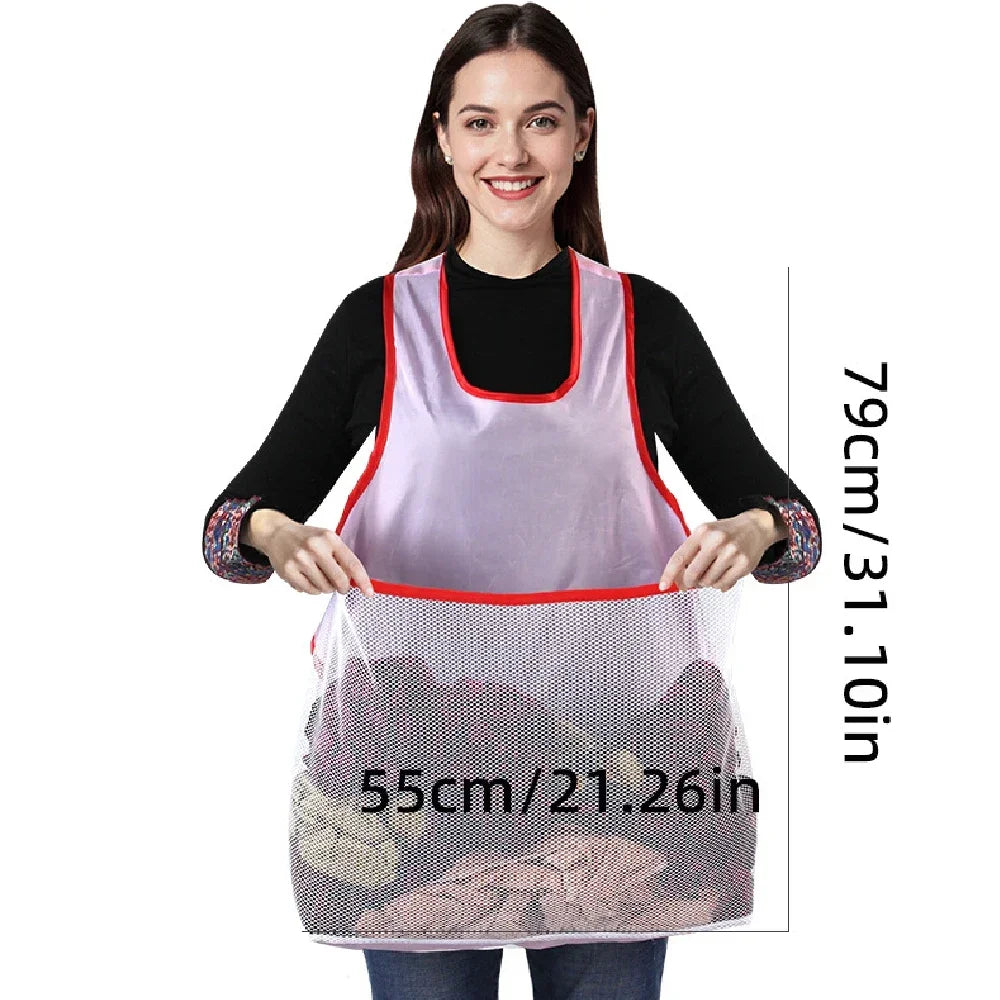 Women's Cross-Back Waterproof Laundry Apron | Large Pocket