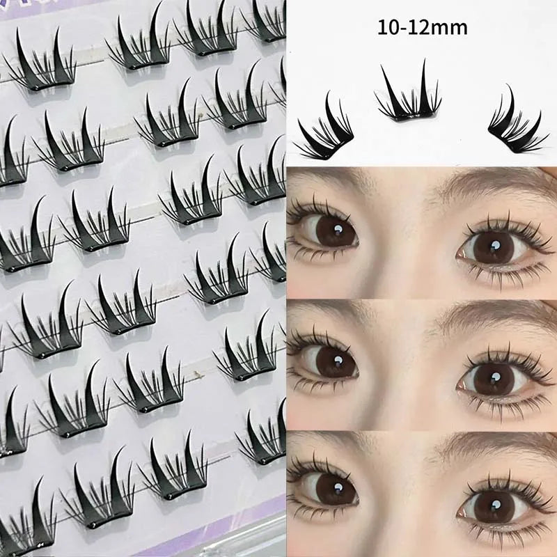 DIY Cluster Lashes – Glue-Free Natural False Eyelashes False Eyelashes PRIMED 02