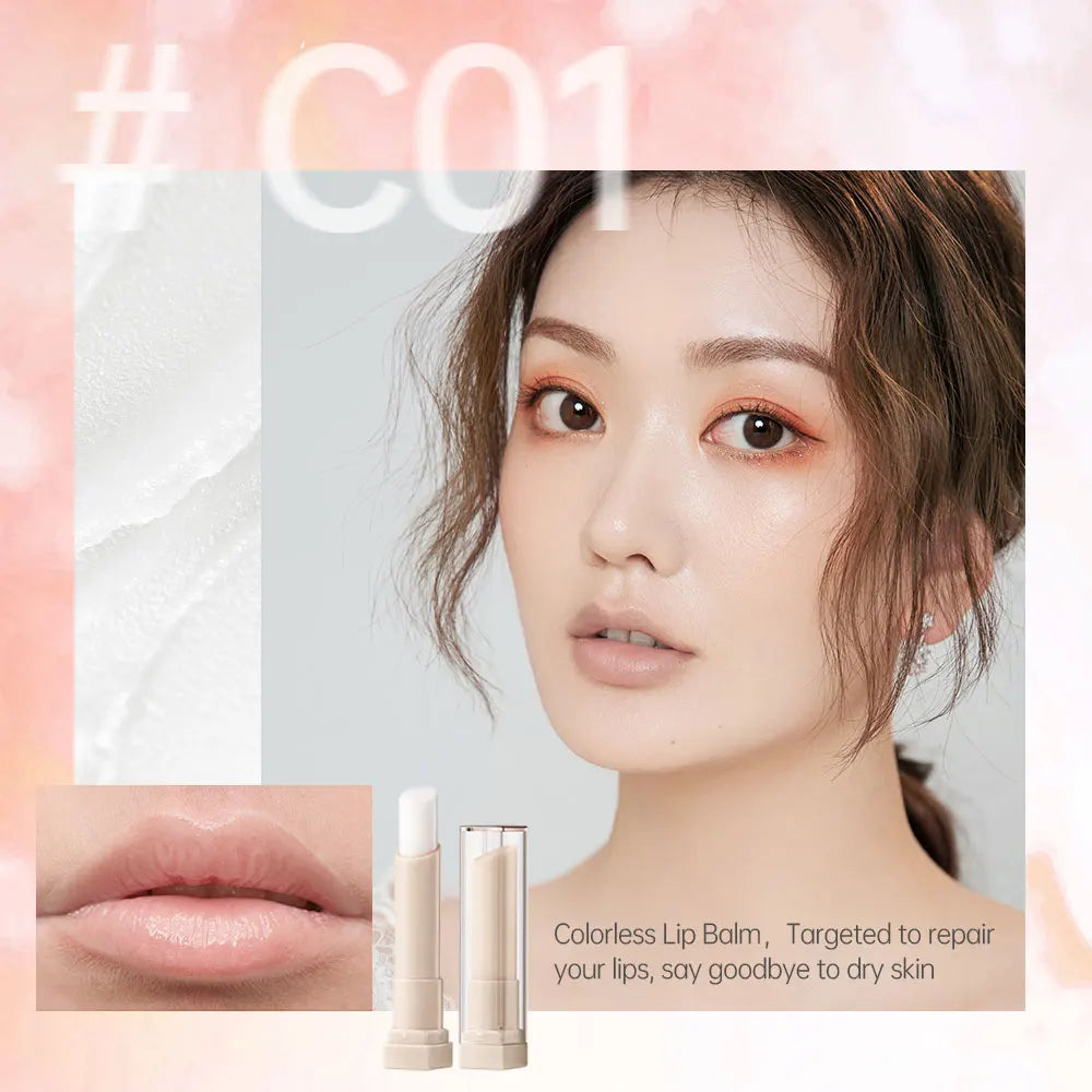 CATKIN Tinted Lip Balm – Moisturizing Color-Glow Lip Care Tinted Lip Balm PRIMED CO1 Colorless